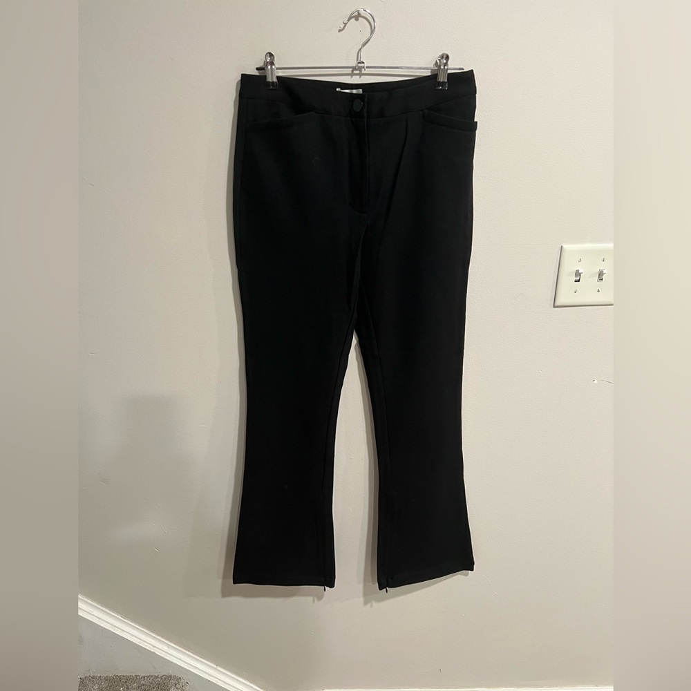 Anthropologie Maeve Ponte Flare leg pants